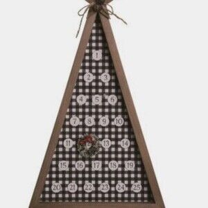 𝅺holiday Wood Tress Countdown Calendar Christmas Home Decor